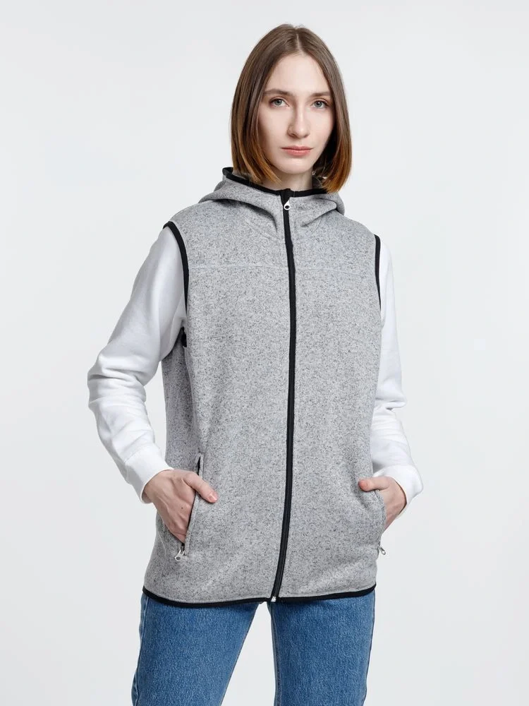 Жилет с капюшоном унисекс Gotland, серый - фото 12
