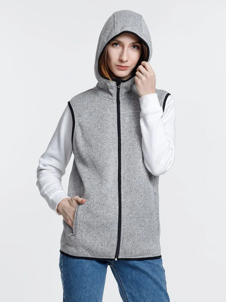Жилет с капюшоном унисекс Gotland, серый - фото 14