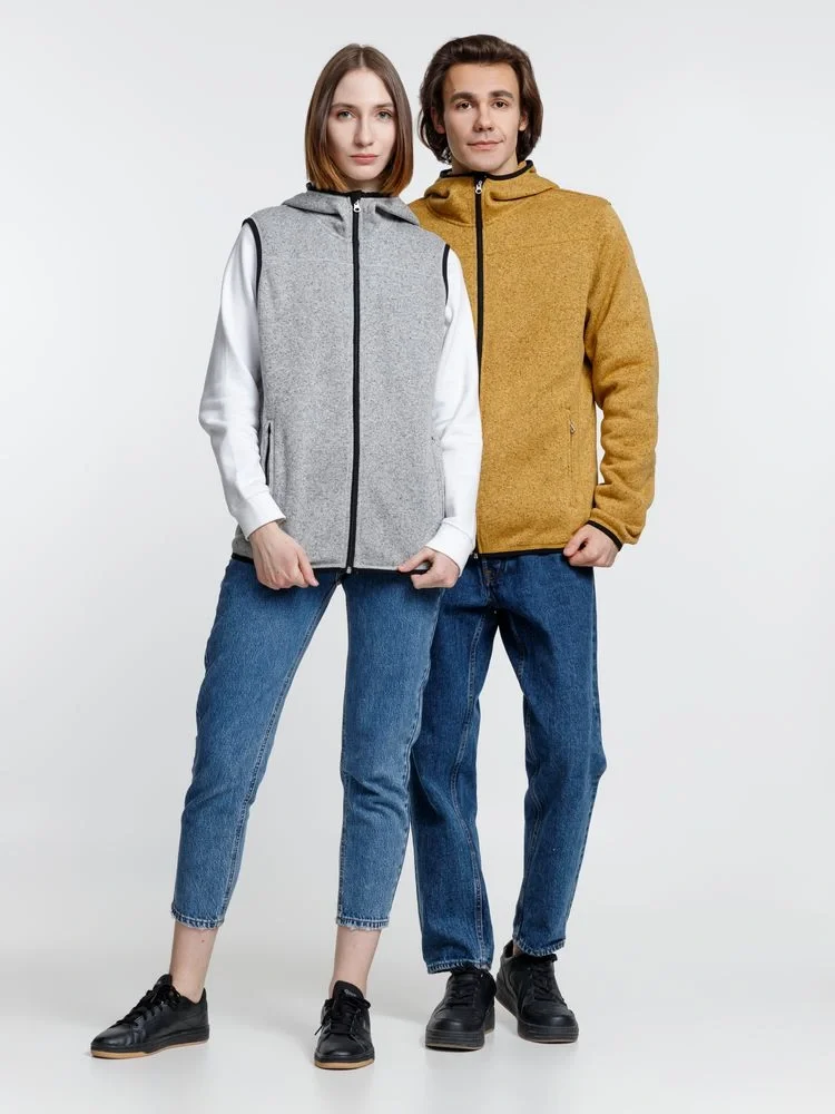 Жилет с капюшоном унисекс Gotland, серый - фото 17