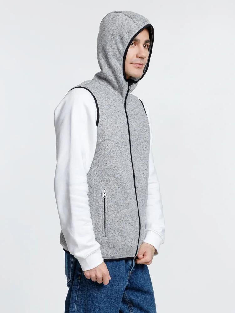 Жилет с капюшоном унисекс Gotland, серый - фото 9