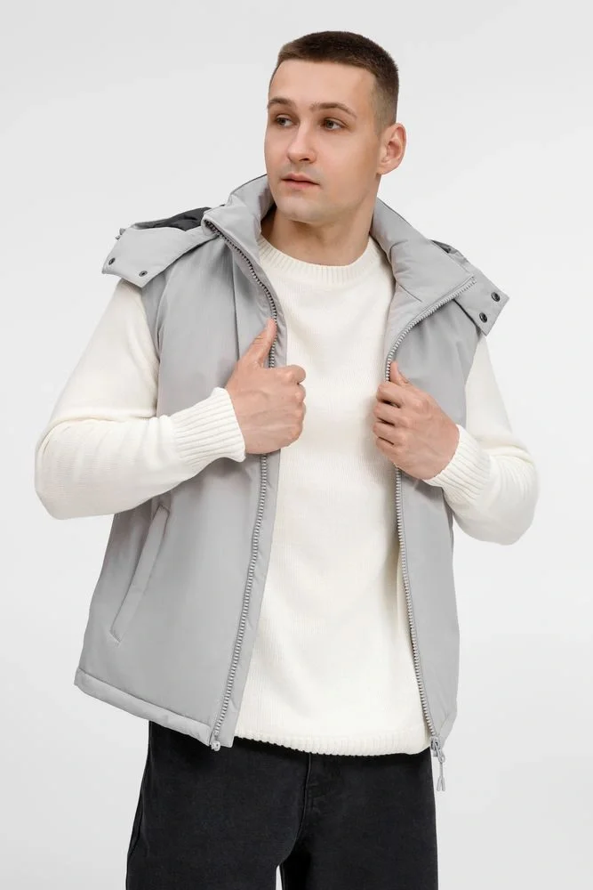 Жилет унисекс Sfera, светло-серый - фото 1