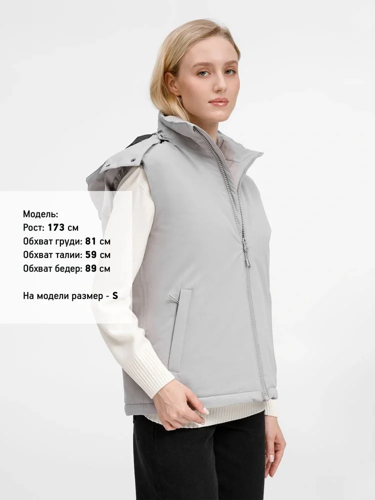 Жилет унисекс Sfera, светло-серый - фото 18