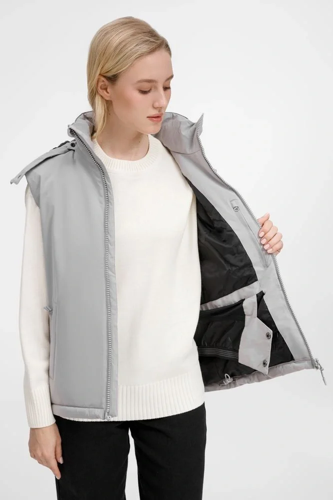 Жилет унисекс Sfera, светло-серый - фото 19
