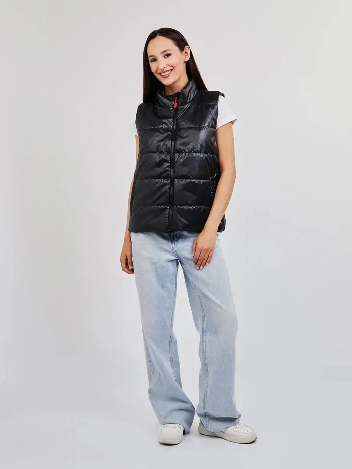 Жилет женский демисезонный MOGOTEX черный (22ШС48-1/194205) - фото 4