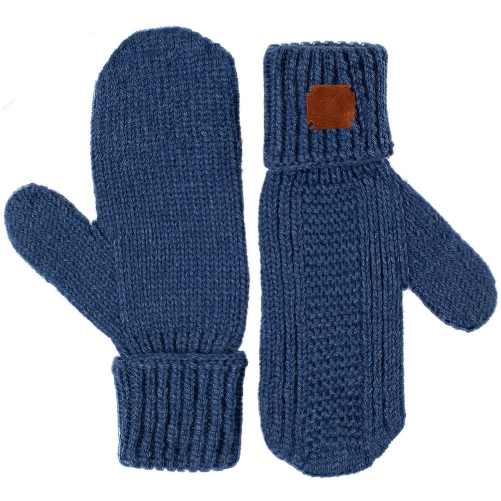 Варежки Brugge, синий меланж - фото 3