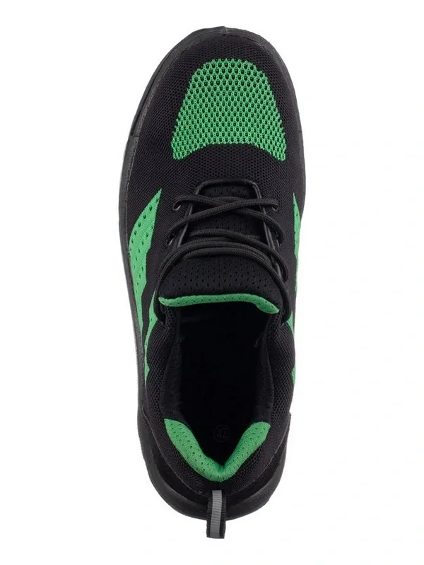 Полуботинки ВЕКТОР ПУ/ТПУ, текстиль, цвет: черный/зеленый - фото 6