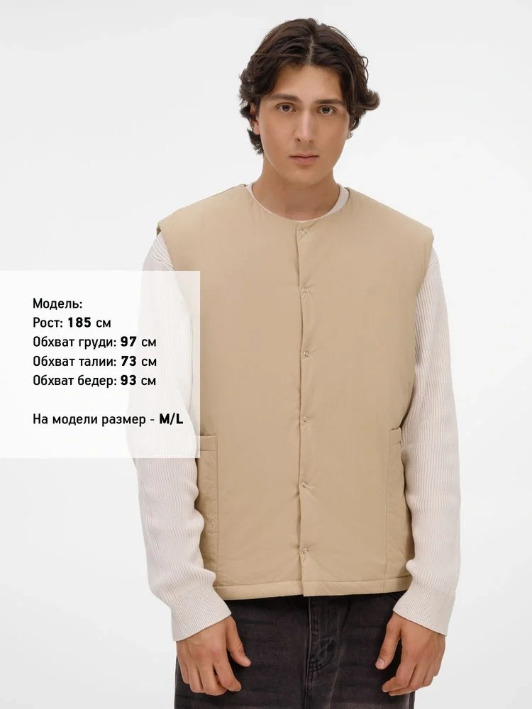 Жилет унисекс Veter, бежевый - фото 9
