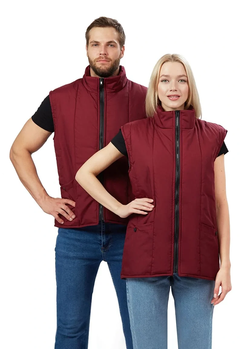 Жилет утепленный "РЕЙНИР", цвет: бордовый - фото 1