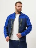 Куртка Волна-33 (35% хл.65% пэ), синий/васильковый - фото 9