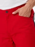 Брюки Корнет (100% хлопок), красный/серый - фото 5