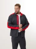 Куртка Корнет (100% хлопок), серый/красный - фото 14