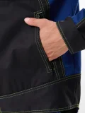 Куртка Эксперт-2 (35% хл.65% пэ), синий/черный - фото 3