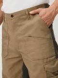 Брюки Канзас (тк.100% хлопок), бежевый/хаки - фото 7