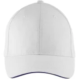 Бейсболка Buffalo, белая с темно-синим - фото 3