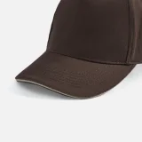 Бейсболка Long Beach, коричневая с бежевым - фото 9