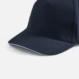 Бейсболка Long Beach, темно-синяя с белым - фото 9