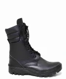 Ботинки кожаные с высоким берцем "Ратник" черные - фото 4