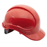 Каска защитная ЕЛАНПЛАСТ АЙ-ПРАЙМ КЛАССИК красная (пластиковое оголовье) - фото 1