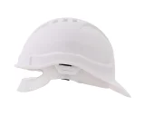 Каска защитная ЕЛАНПЛАСТ ЕВРОПА белая (ленточное оголовье) - фото 2