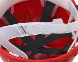 Каска защитная ЕЛАНПЛАСТ ЕВРОПА красная (ленточное оголовье) - фото 9