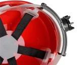 Каска защитная ЕЛАНПЛАСТ ЕВРОПА-ЛЮКС красная (ленточное оголовье, храповый механизм) - фото 6