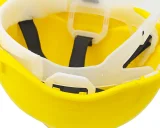 Каска защитная ЕЛАНПЛАСТ ЕВРОПА желтая (ленточное оголовье) - фото 5