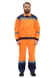Костюм рабочий "Легион" оранжевый/т.синий - фото 2