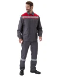 Костюм "УДАРНИК" куртка/брюки Т.СЕРЫЙ/КРАСНЫЙ - фото 11