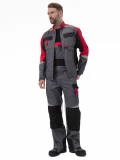 Костюм "МЕГА" куртка/полукомбинезон, цвет: Т.СЕРЫЙ/ЧЕРНЫЙ/КРАСНЫЙ - фото 18