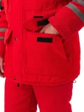 Костюм зимний "ЗИМНИК" куртка/брюки, цвет: красный/черный - фото 7