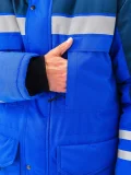 Костюм зимний "ЗИМНИК" куртка/брюки, цвет: василек/т.синий - фото 10