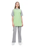 Костюм женский "Октава" серый с салатовым - фото 3