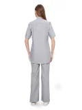 Костюм женский "Октава" серый с салатовым - фото 4