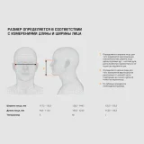 Полумаска защитная силиконовая, размер M, 6500 Jeta Safety (аналог 3M-7502) - фото 7