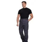 Брюки мужские "Люкс" серые модернизированного покроя с усиленными карманами - фото 3