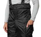 Брюки мужские утеплённые "Альфа" со съемными бретелями на фастексах чёрные - фото 7