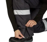 Брюки женские утеплённые "Бренд" тёмно-серые - фото 7