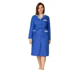 Халат женский "Хозяюшка" василёк/полоска - фото 4