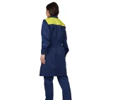 Халат женский "Пантеон" синий/жёлтый из облегчённой ткани - фото 5