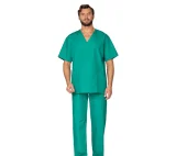 Костюм "Хирург" зелёный (блузон и брюки) - фото 2