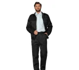 Костюм мужской "Альфа" чёрный (куртка и брюки) для охранников - фото 6