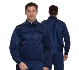 Костюм мужской "Альфа" синий (куртка и брюки) для охранников - фото 1