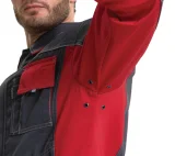 Костюм мужской "Бренд 2 2020" тёмно-серый/красный (куртка и полукомбинезон) - фото 19