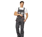 Костюм мужской "Бренд 2 2020" тёмно-серый/светло-серый (куртка и полукомбинезон) - фото 10