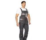 Костюм мужской "Бренд 2 2020" тёмно-серый/светло-серый (куртка и полукомбинезон) - фото 11