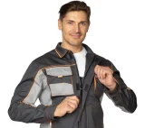 Костюм мужской "Бренд 2 2020" тёмно-серый/светло-серый (куртка и полукомбинезон) - фото 15