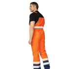 Костюм мужской летний "Спектр 2М" оранжевый/синий 3 класса сигнальной защиты (куртка и полукомбинезон) - фото 6