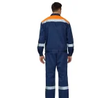 Костюм мужской "Пантеон 2 СОП" синий/оранжевый (куртка и полукомбинезон) - фото 4