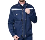 Костюм мужской "Профессионал 1" синий/бежевый (куртка и брюки) - фото 11