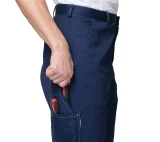 Костюм мужской "Профессионал 1" синий/бежевый (куртка и брюки) - фото 15